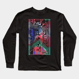 Circuit Layout Long Sleeve T-Shirt